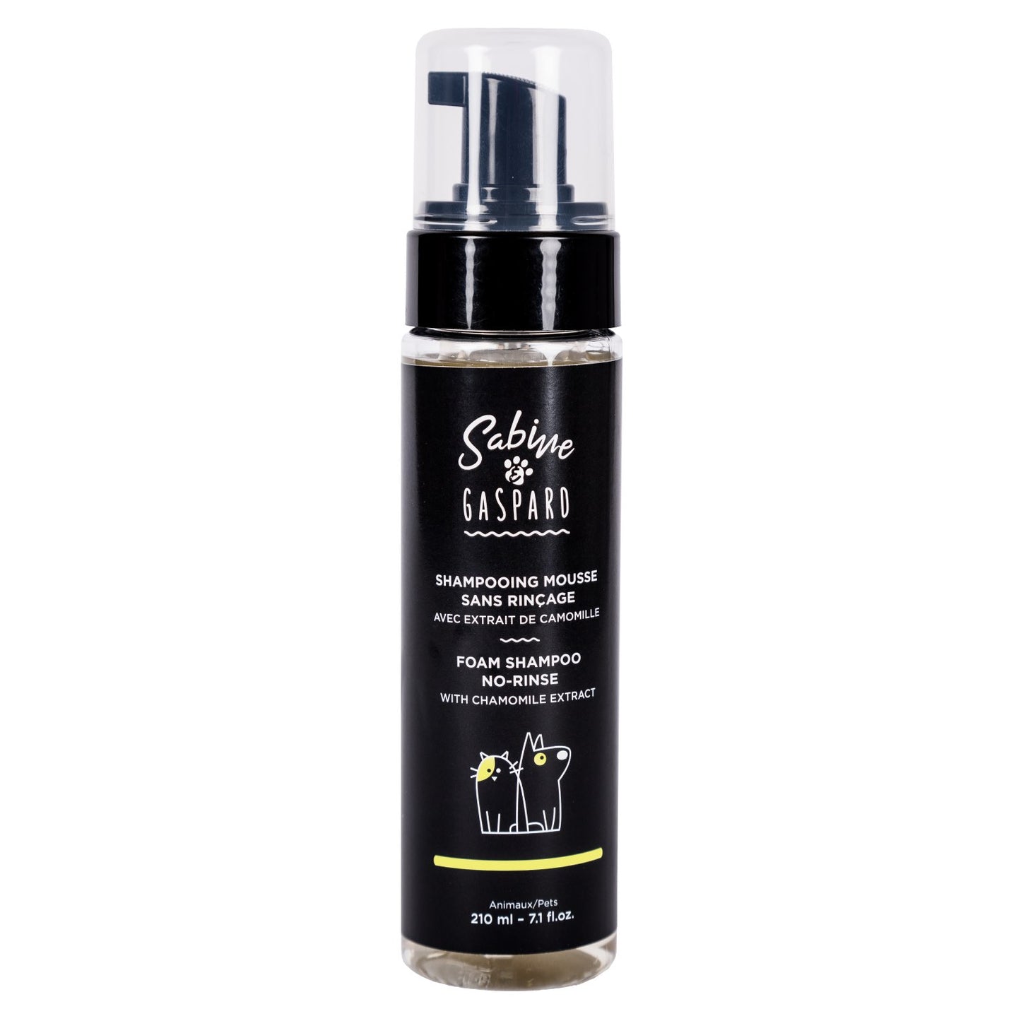 Shampoo Foam No - Rinse with Chamomile for Dogs 210 mL Bottle