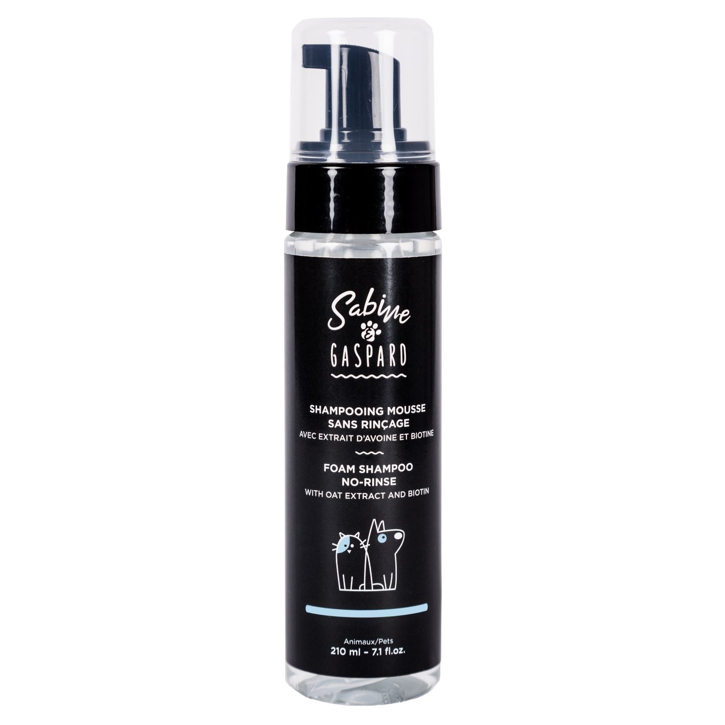 Shampoo Foam No - Rinse with Oat and Biotin for Dogs 210 mL Bottle