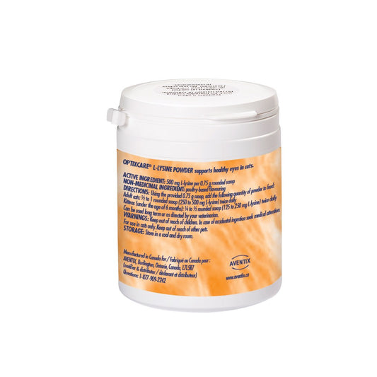 Optixcare L - Lysine Powder for Cats (Original) 100 g Jar - additional product view 2