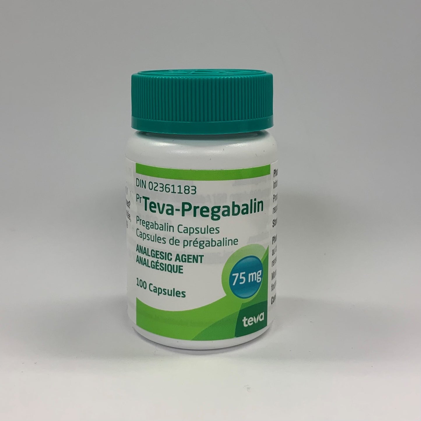 Teva-Pregabalin Capsules, 75 mg, 100 Capsules - product image 2