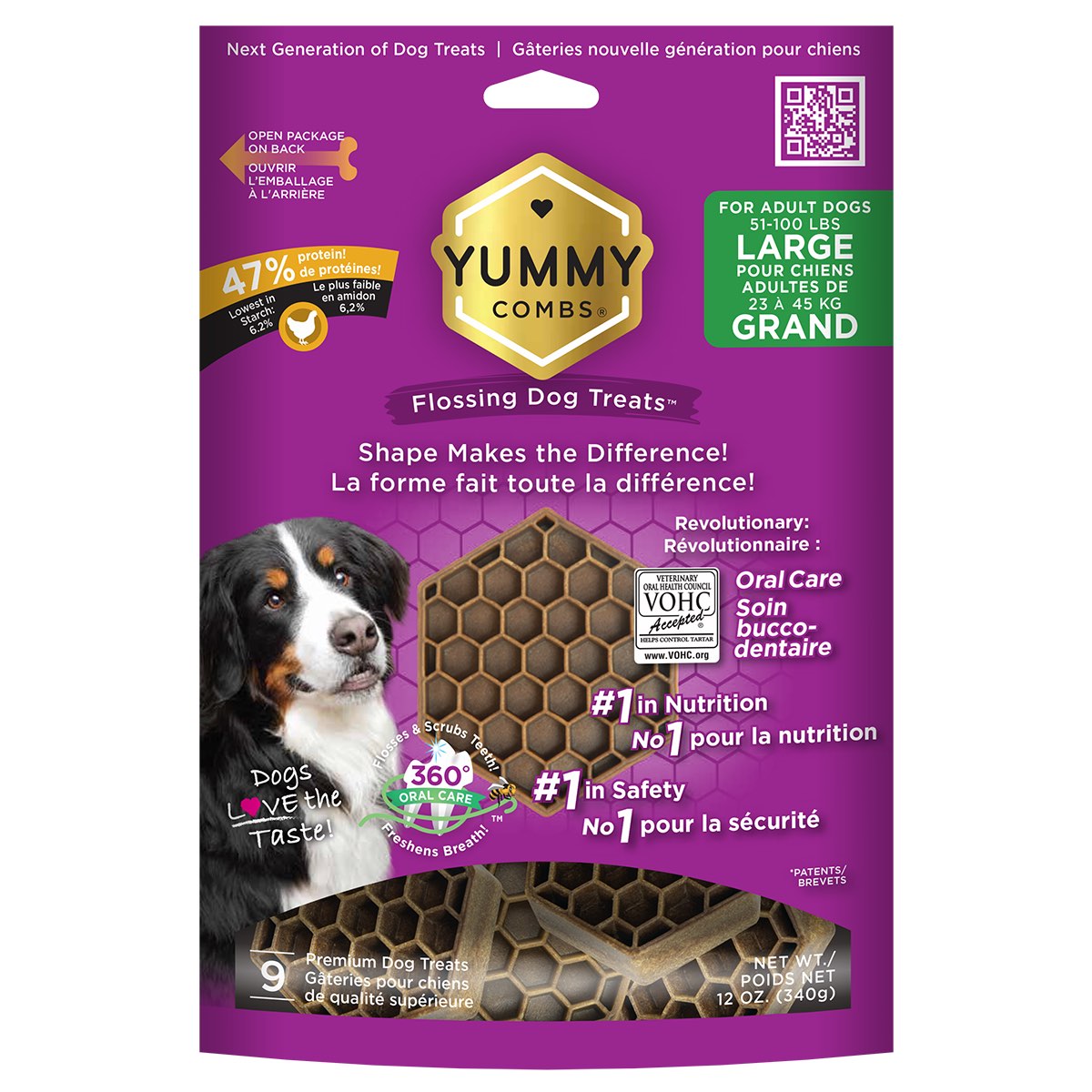 Yummy Combs Dental Treats for Large Dogs (Chicken) 9 Doses