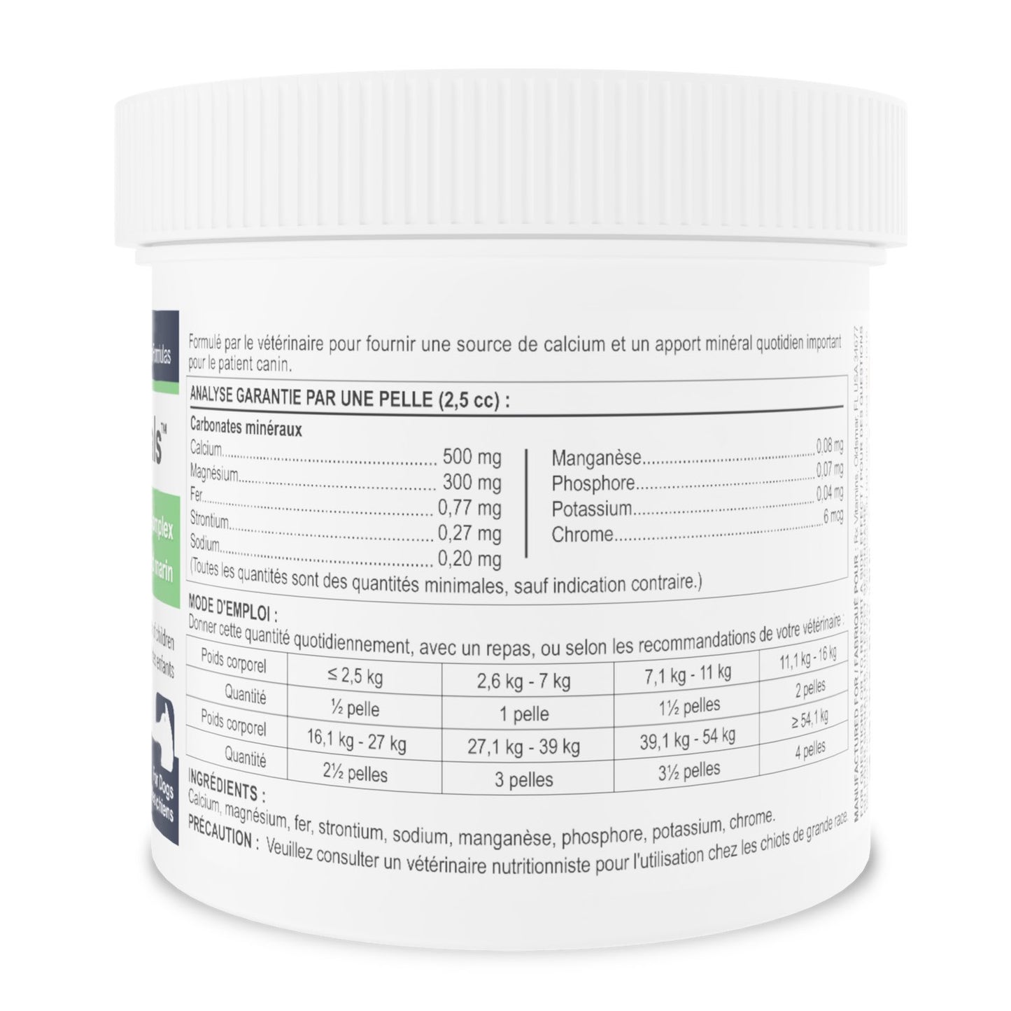 Rx Vitamins Canine Minerals Powder for Dogs (Original) 454 g Jar - additional product view 4