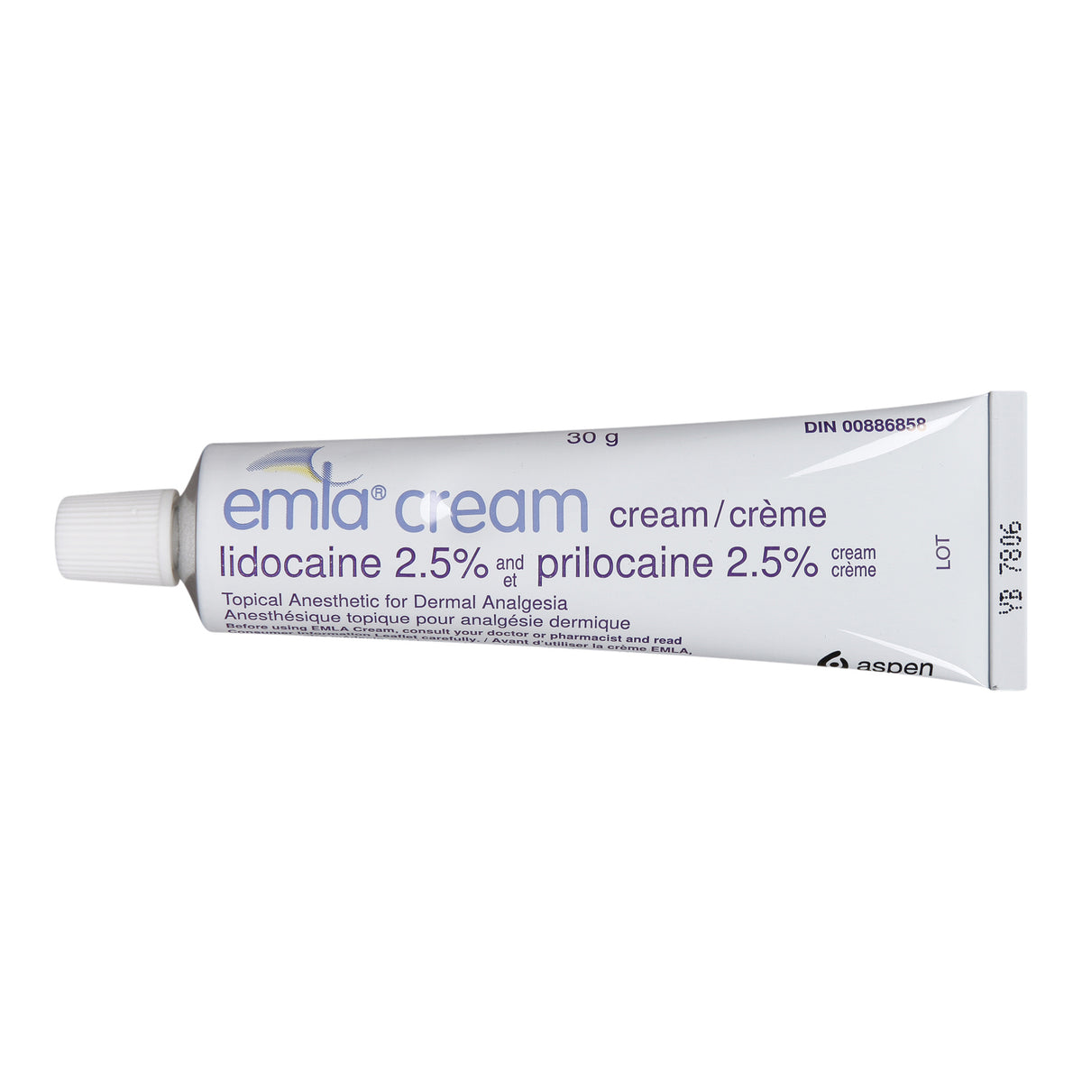 Emla (Lidocaïne and Prilocaïne) Cream 30 g Tube 2.5 % - Default Title - product image 1