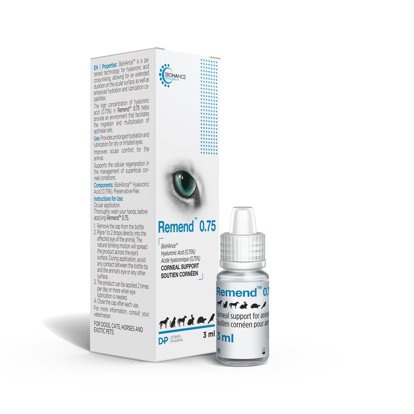 Remend 0.75 Corneal Support for Cats 3 mL Bottle 0.75 % - additional product view 3
