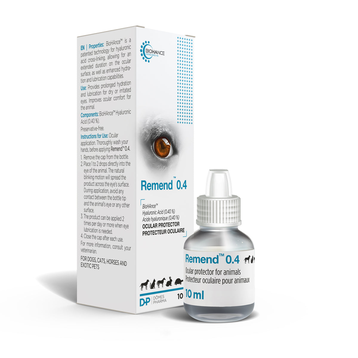 Remend 0.4 Ocular Protector for Cats, Dogs, Horses and Small Pets 10 mL Bottle 0.4 % - Default Title - product image 3