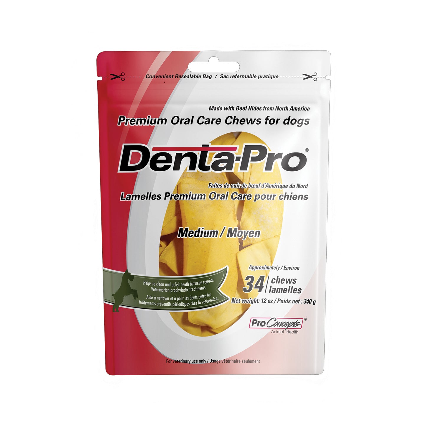 DentaPro Premium Oral Care Chew for Dogs (Original) 1 Bag, Medium
