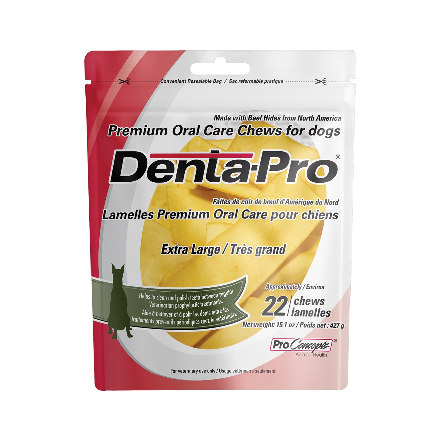 DentaPro Premium Oral Care Chew for Dogs (Original) 1 Bag, XL