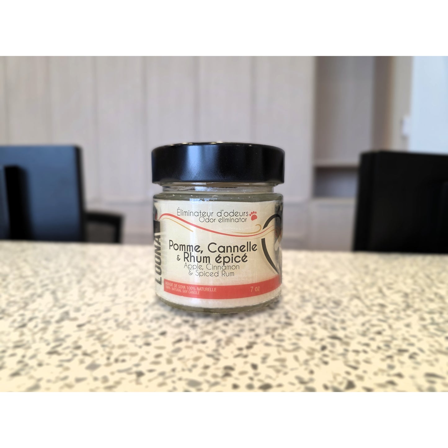 Candle LOONA with Odour Eliminator - Apple, Cinnamon and Spiced Rhum 1 Unit - additional product view 2