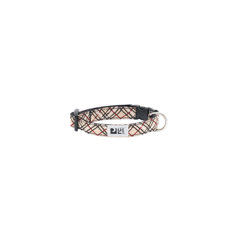 Patterned Petite Clip Collar for Dogs, Tan Tartan, XS - Default Title - product image 1