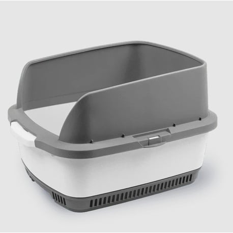 Litter Pan Cateco Starter Kit-Grey for Cats (Grey) 1 Unit - view 2