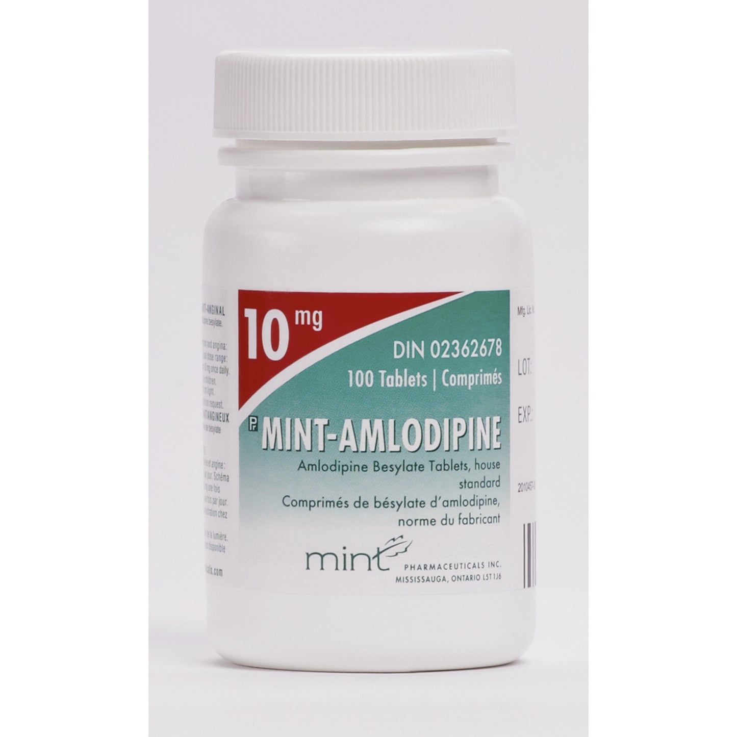 Mint-Amlodipine, 10 mg, 100 Tablets - product image 2