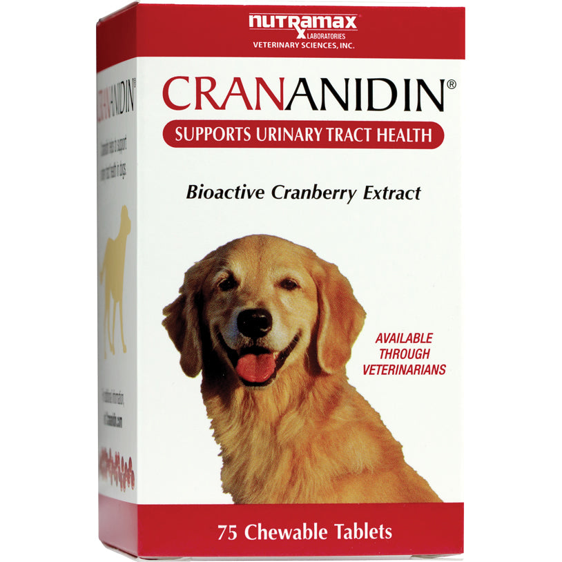 Crananidin Chewable Tablets for Dogs (Cranberry) 75 Chewable Tablets