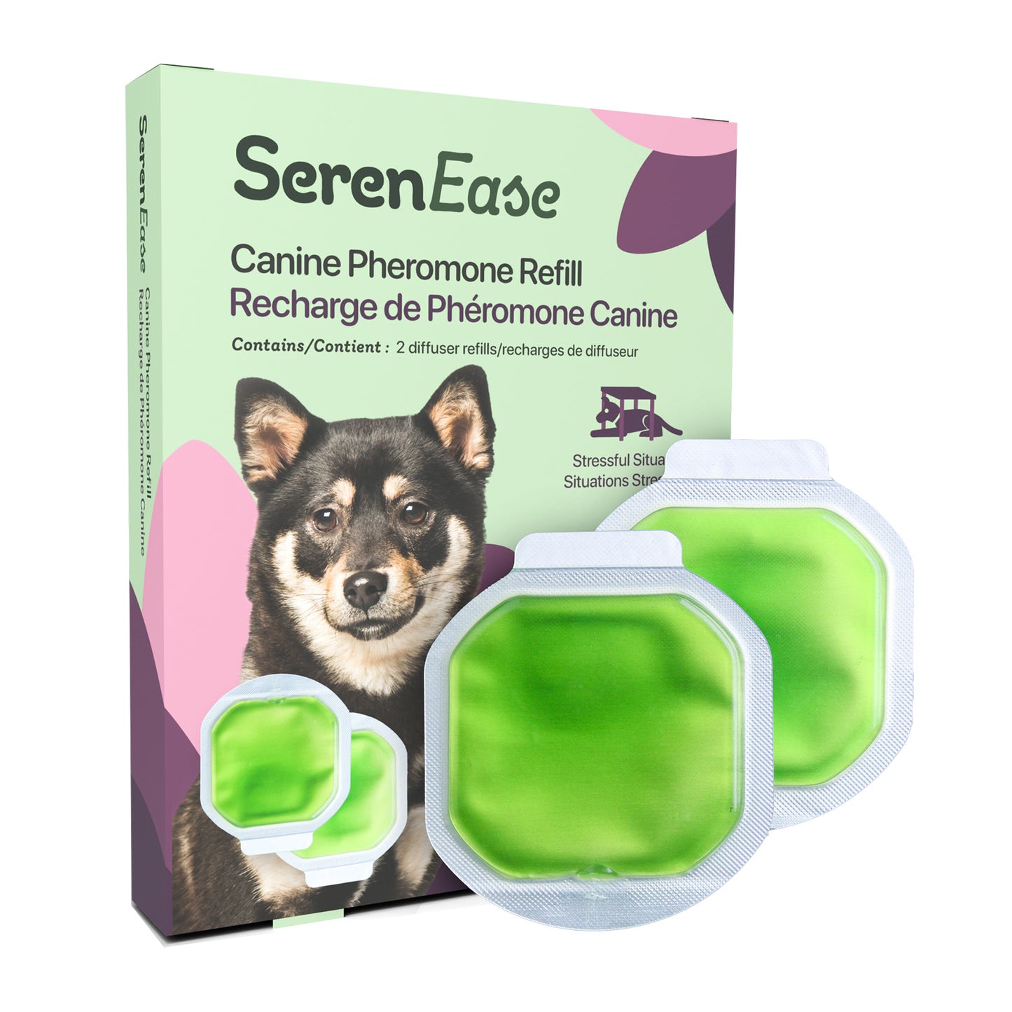 SerenEase Pheromone Diffuser for Dogs - Refill Pack of 2