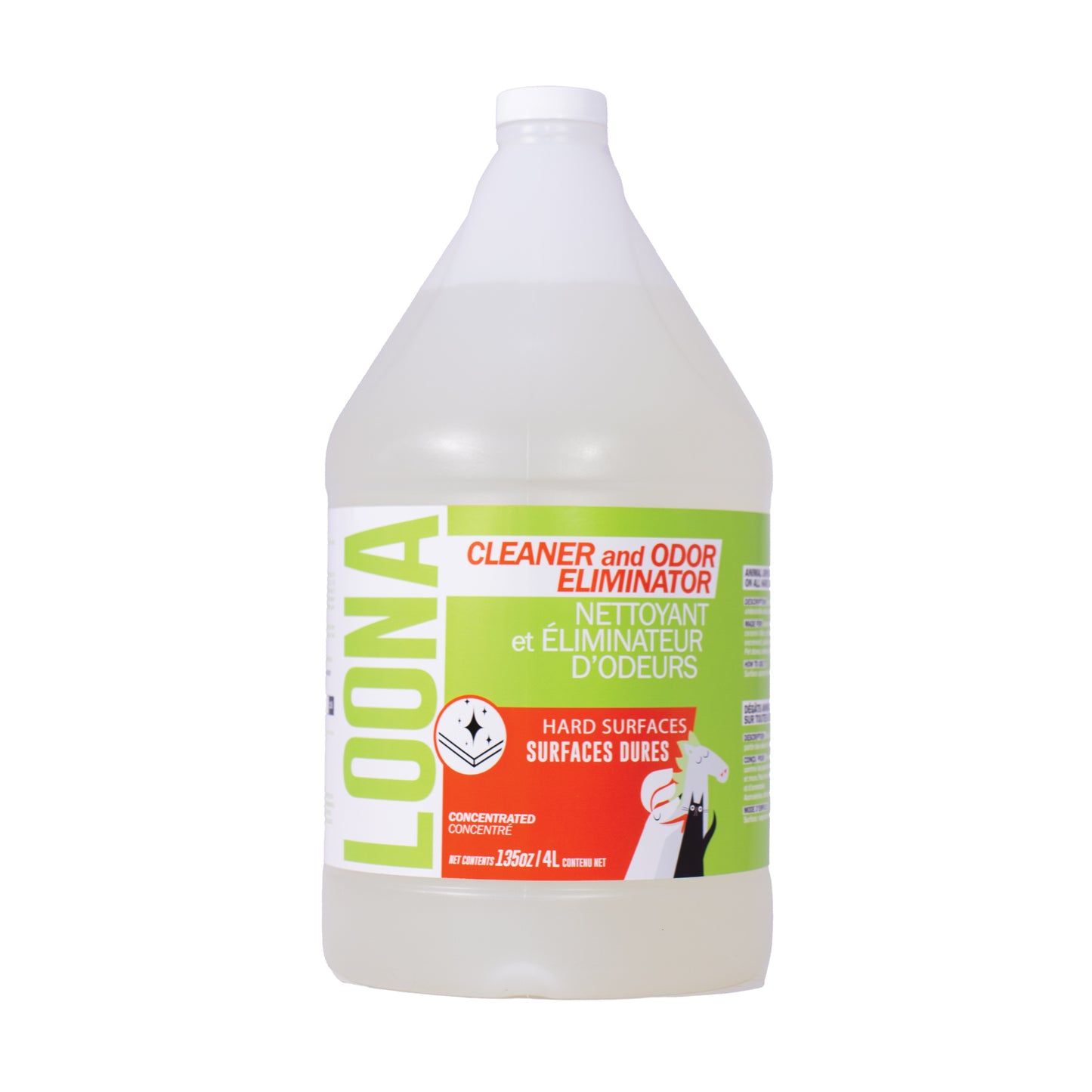 Odor Eliminator for Hard Surfaces Concentrated 4 L Bottle