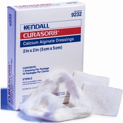 Kendall Calcium Alginate Dressing Box of 10, 2 in x 2 in