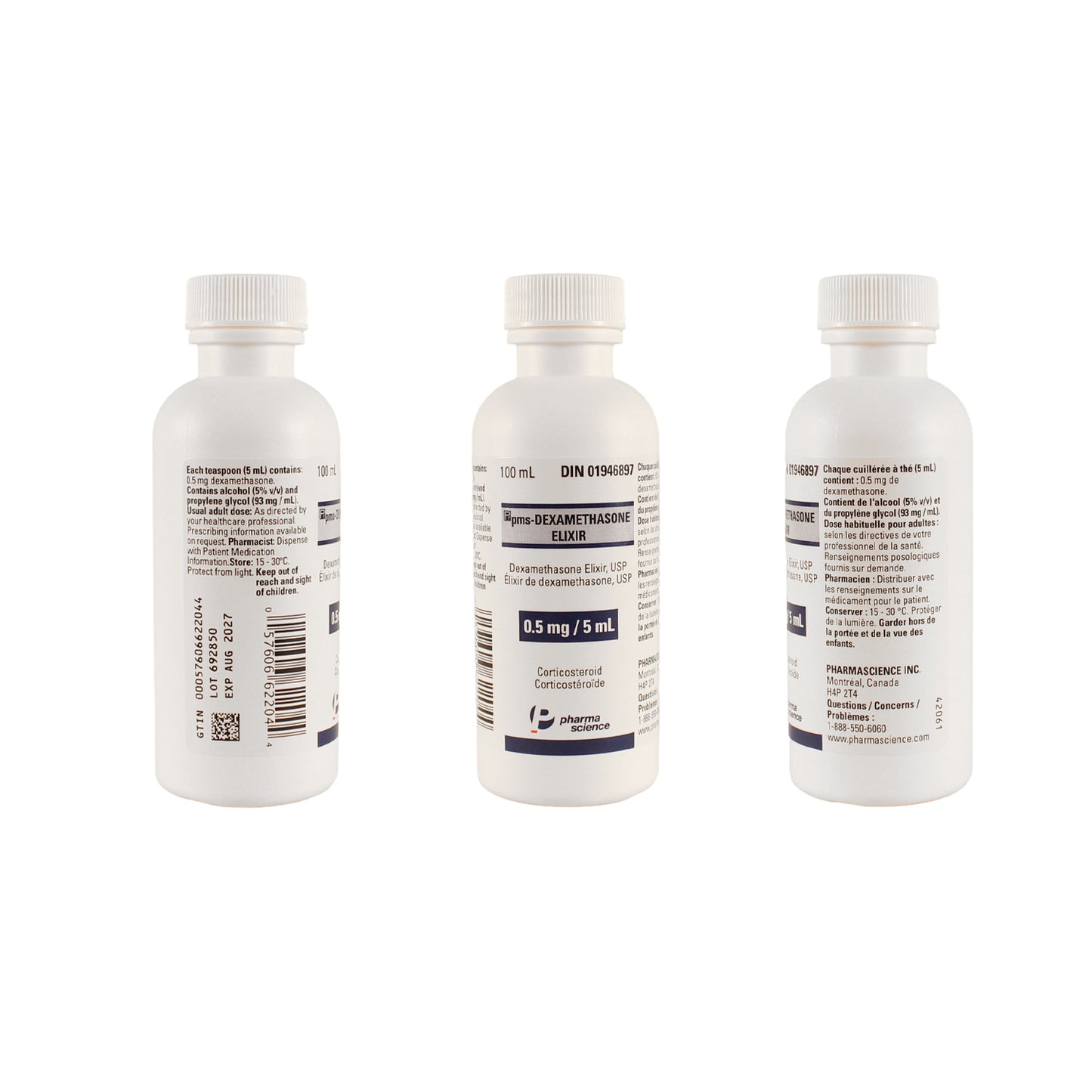 Pms - Dexamethasone Elixir 1 Bottle of 100 mL