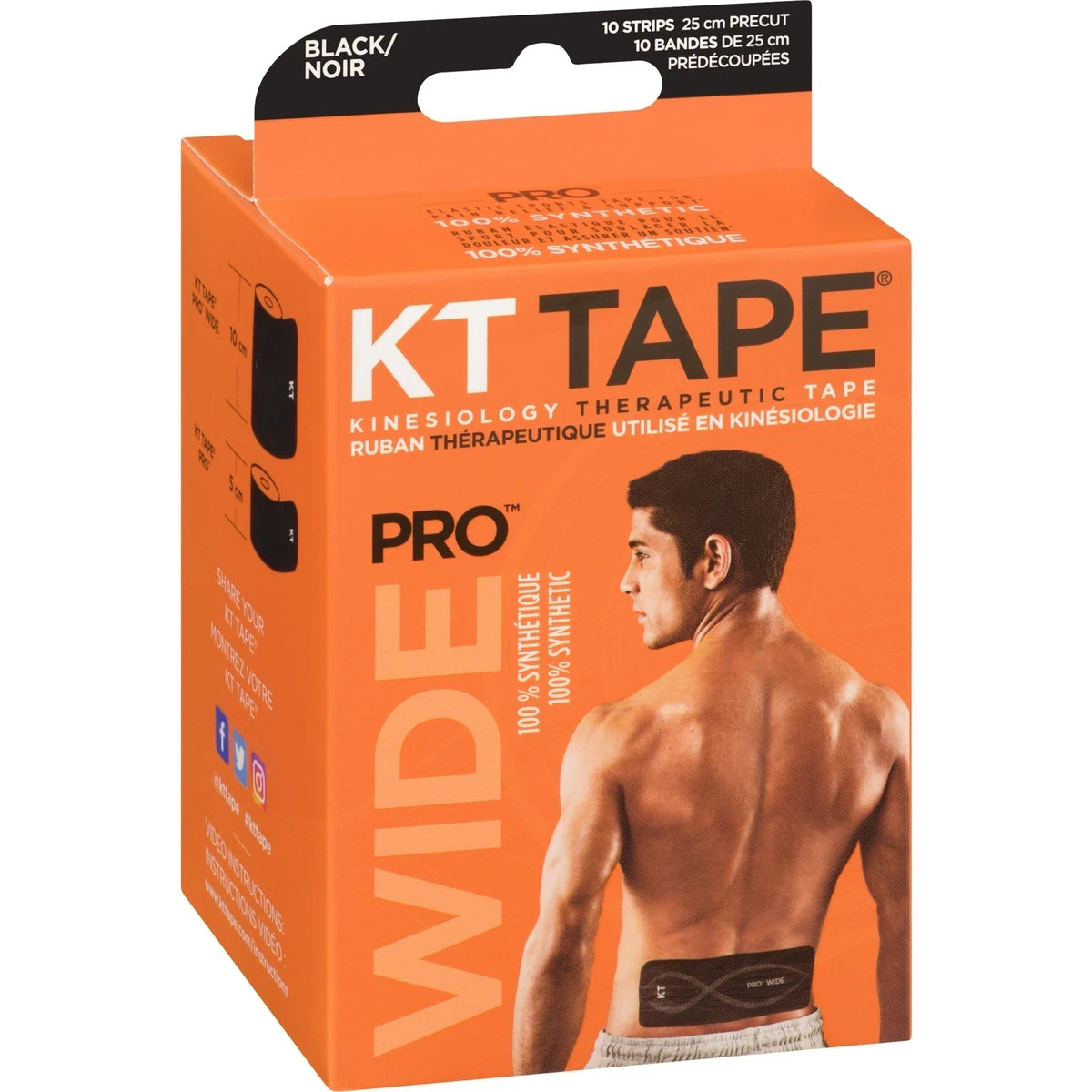 KT Tape Pro Wide Jet Black product detail