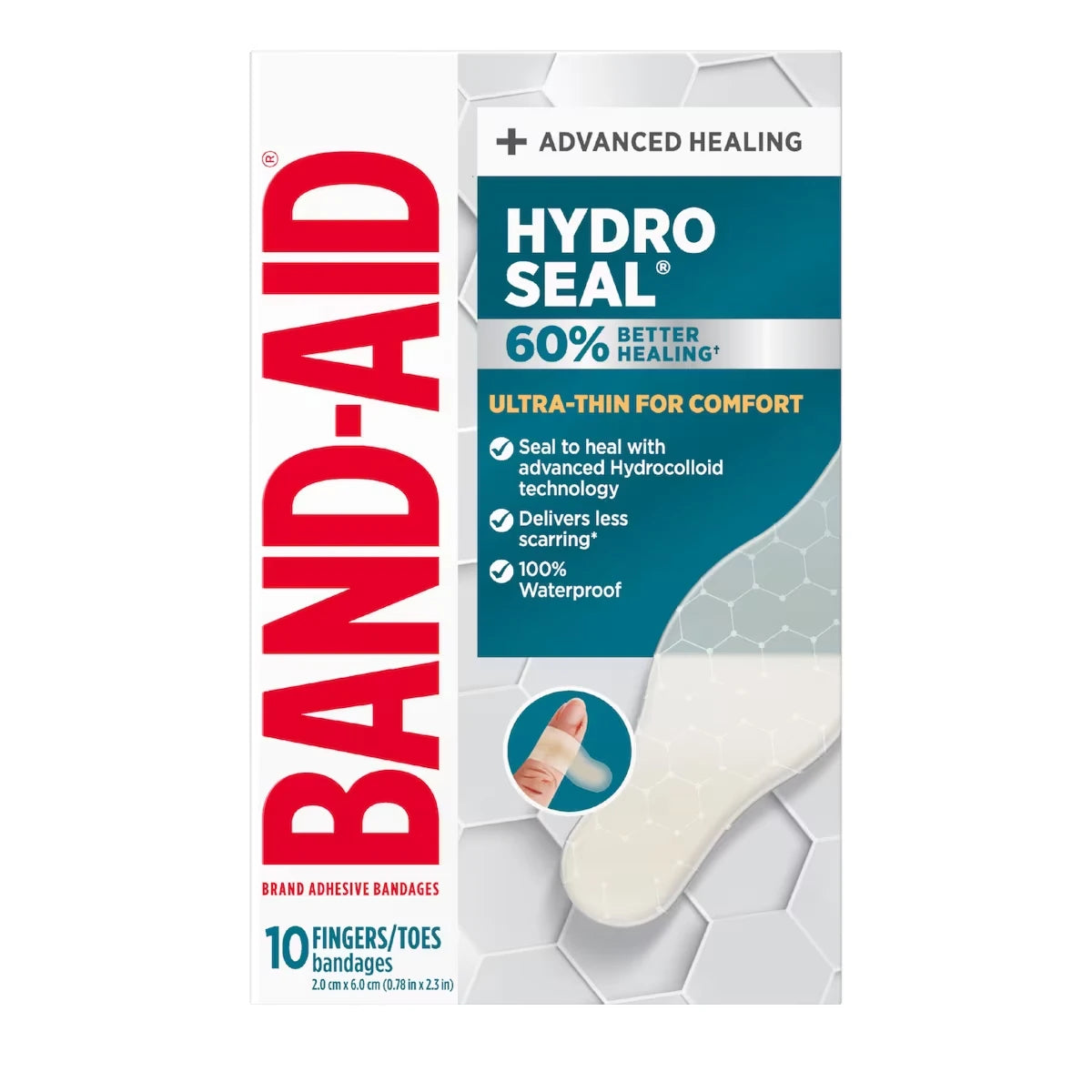 Band-Aid Hydro Seal Ultra-Thin Hydrocolloid Bandages, Waterproof product image