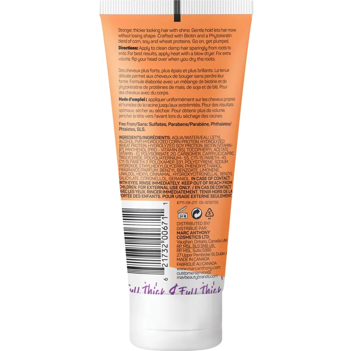 Marc Anthony Instantly Thick + Biotin Plump & Lift Styling Cream product detail