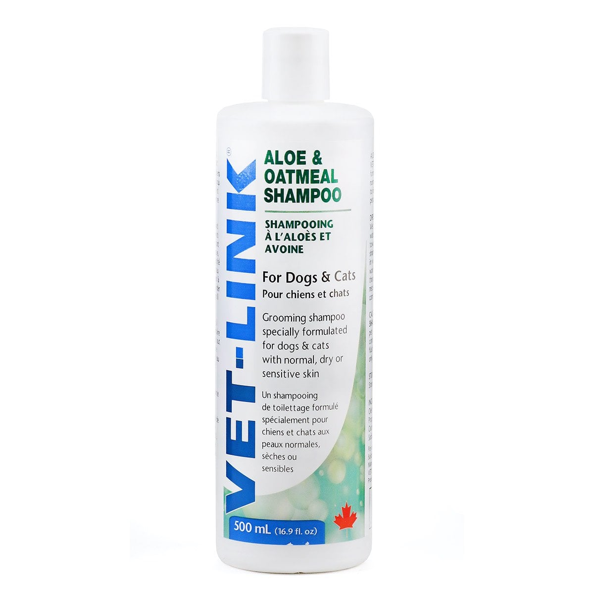 Vet - Link Aloe and Oatmeal Shampoo for Cats 500 mL Bottle