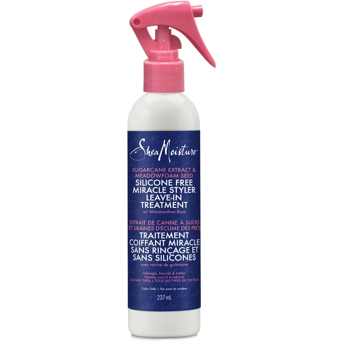 Shea Moisture Sugarcane Extract & Meadowfoam Seed Silicone Free Miracle Styler Leave-in Treatment front package