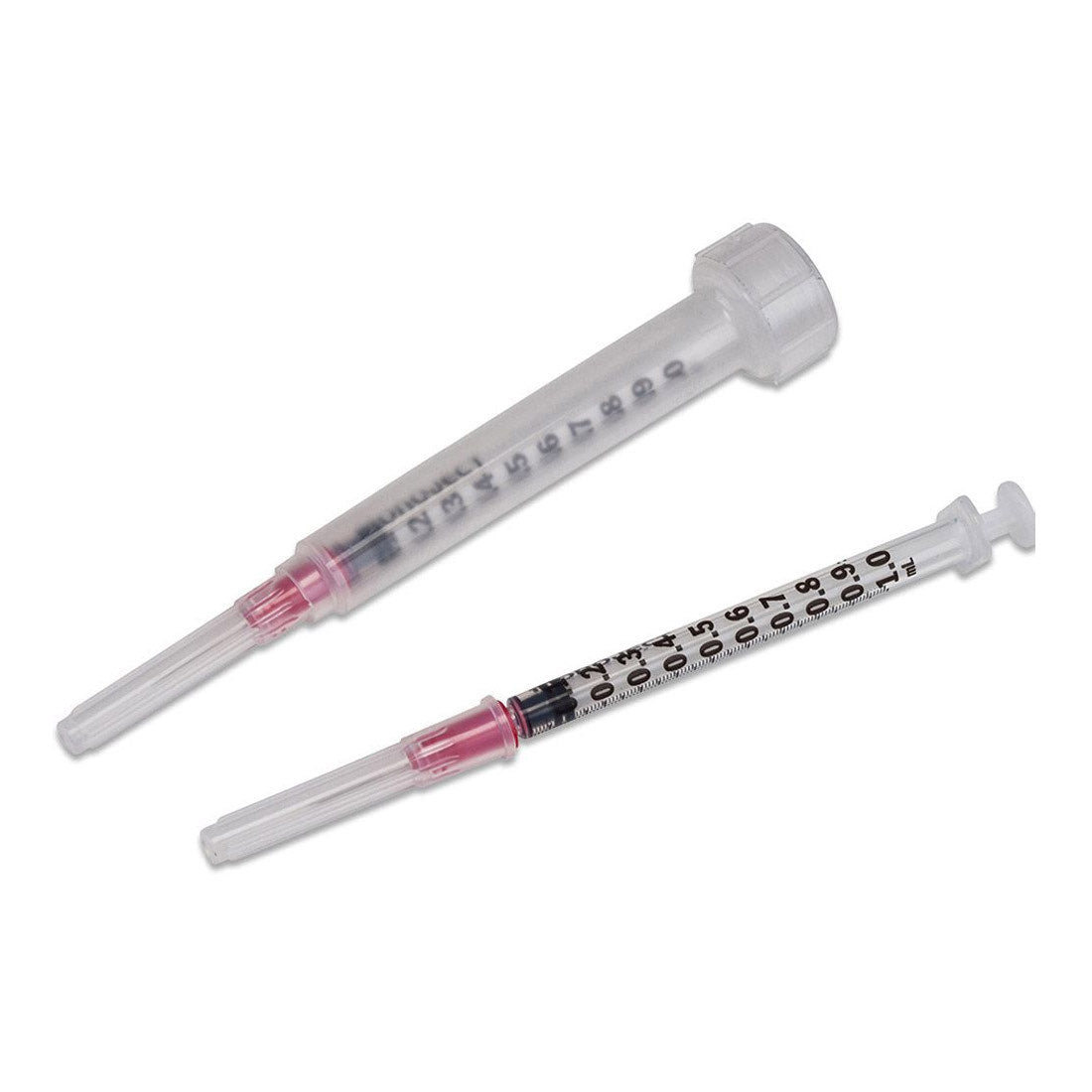 Syringe 1 mL Monoject 1 with Detachable Needle Rigid Pack Box of 100 Syringes 25 g x 5 / 8 in