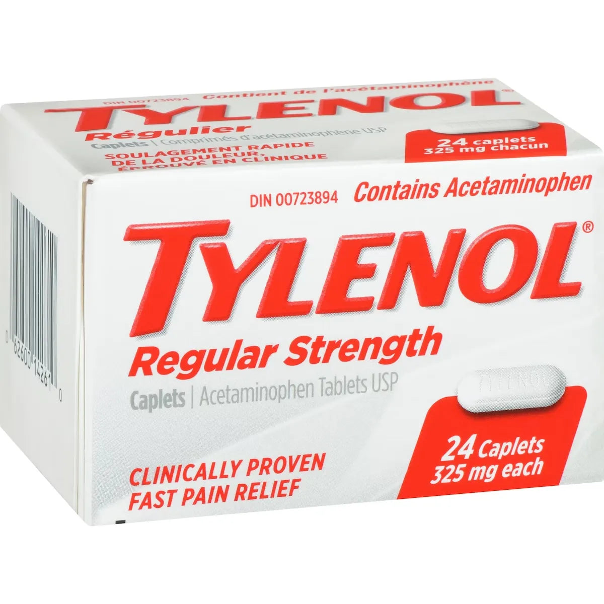 Tylenol Regular Strength Pain Relief Acetaminophen 325mg product detail