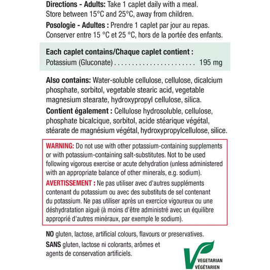 Jamieson Potassium 195 Mg Timed Release product detail