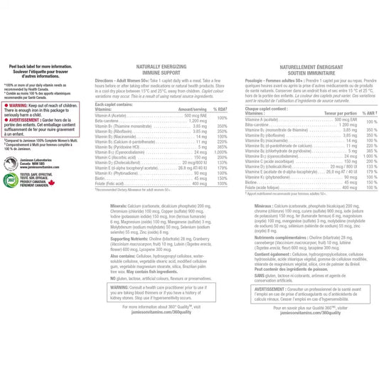 Jamieson 100% Complete Multivitamin for Women 50+ 115 ct 115 count product detail