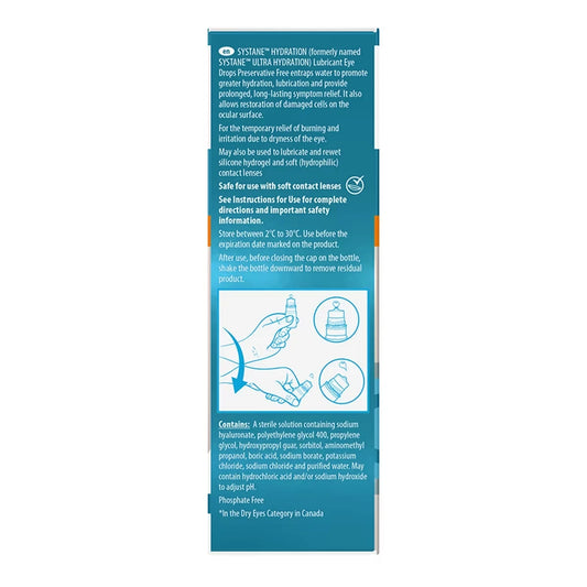 Systane HYDRATION Preservative Free Lubricant Eye Drops product detail
