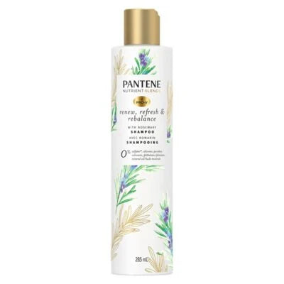 Pantene NUTRIENT BLENDS Rosemary SULFATE FREE SHAMPOO, 285 mL front package