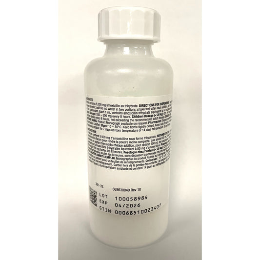 Amoxicillin Suspension Granules for Suspension 1 Bottle of 100 mL