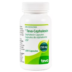 Cephalexin Capsule, 250 mg, 100 Capsules