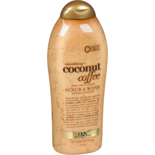 OGX Smoothing + Coconut Coffee Exfoliating Body Scrub & Wash product detail