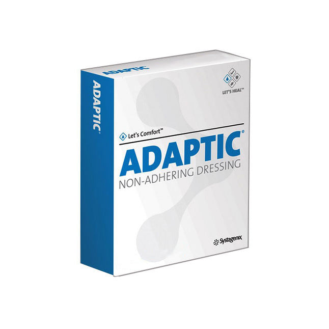 Solventum Adaptic Non-Adhering Dressing 8" X 3" Knitted Sterile Petrolatum Emulsion Impregnated 2015 — Box of 24 — product image