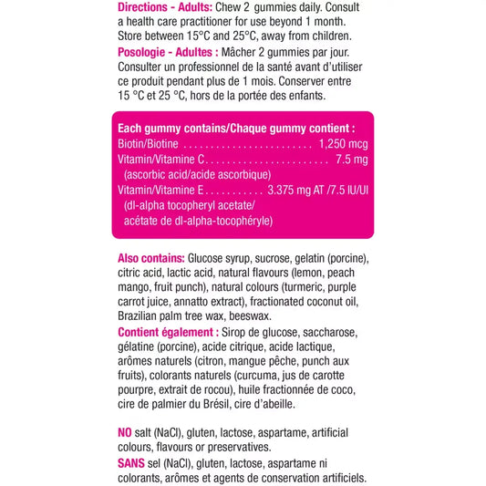 Jamieson High Potency Biotin Gummies product detail