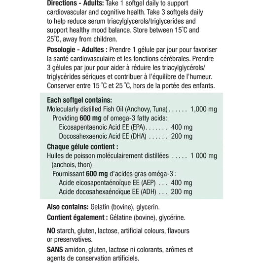 Jamieson Natural Sources Omega-3 Softgels product detail