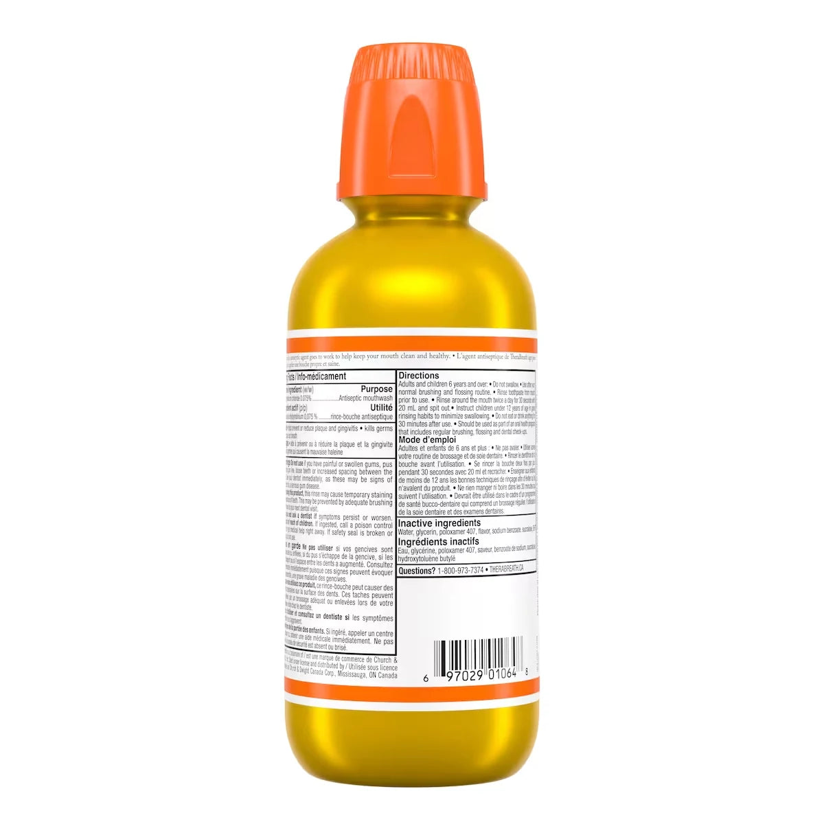 TheraBreath Deep Clean Antiseptic Oral Rinse Refreshing Mint product detail