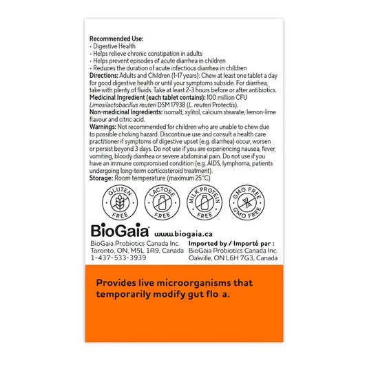 Biogaia Protectis Tablets Lemon-Lime product detail