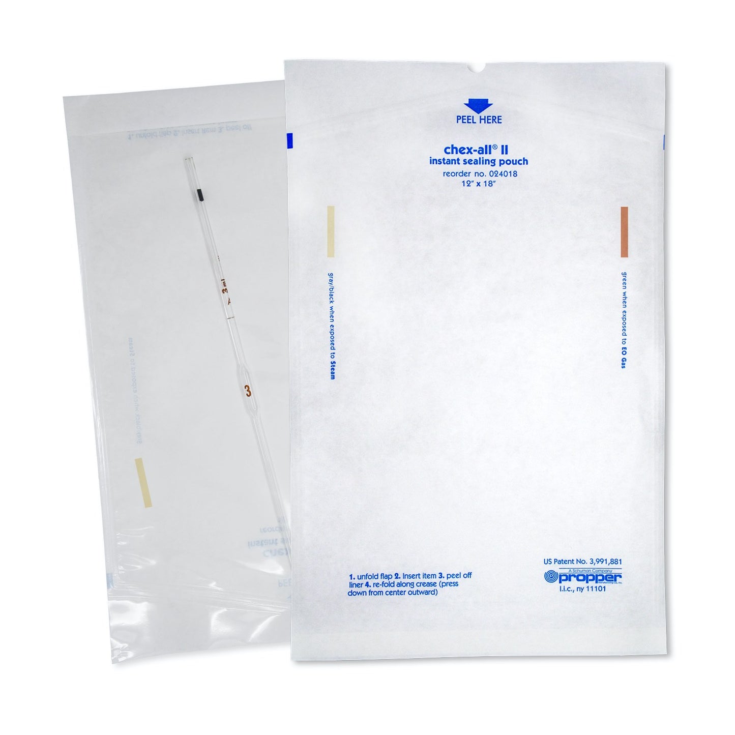 Chex - All Sterilization Pouches Pack of 125 Units 12 in x 18 in