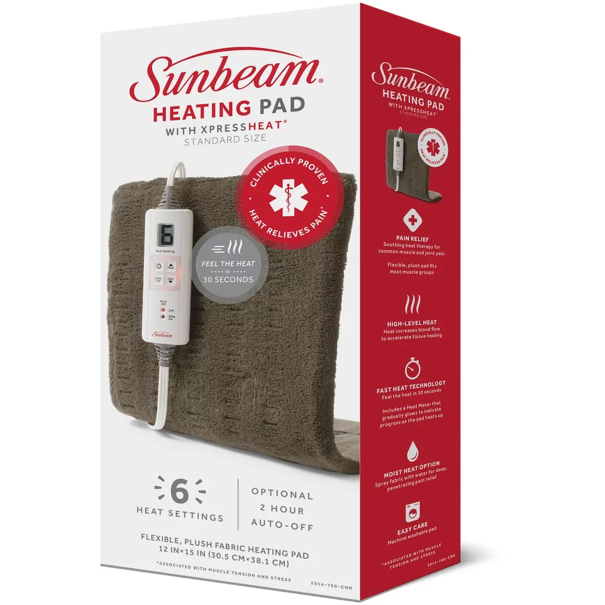 Sunbeam Xpress Heating Pad With Xpressheat® Standard Size product detail