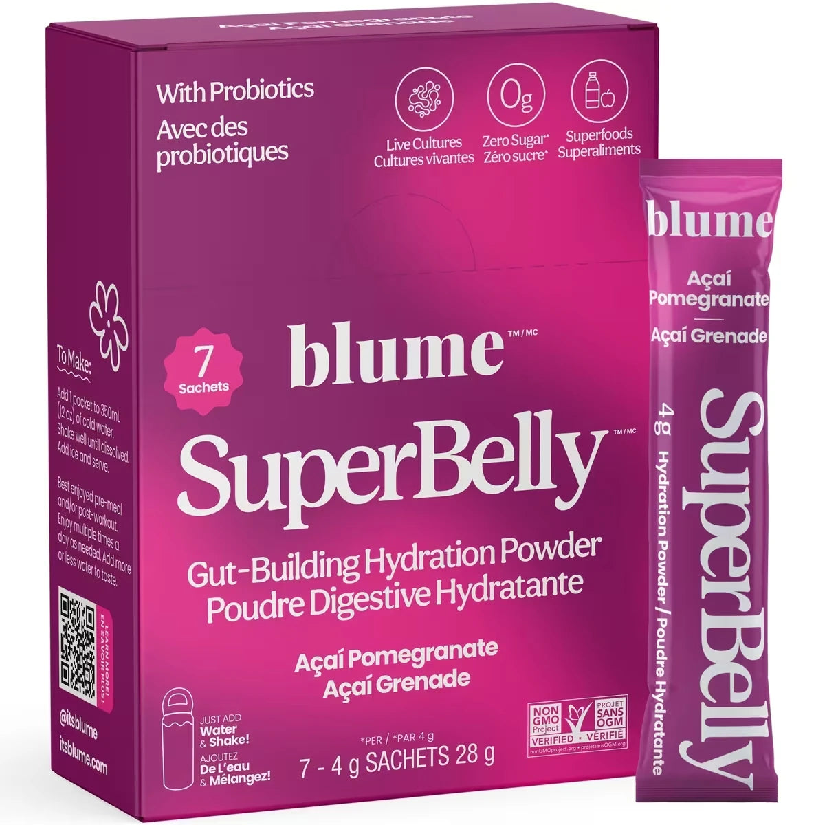 Blume SuperBelly Hydration Powder - Açai Pomegranate product image