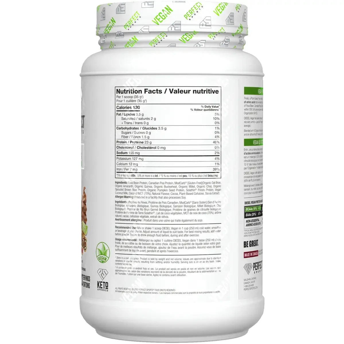 Perfect Sports Diesel Vegan Chocolate product detail