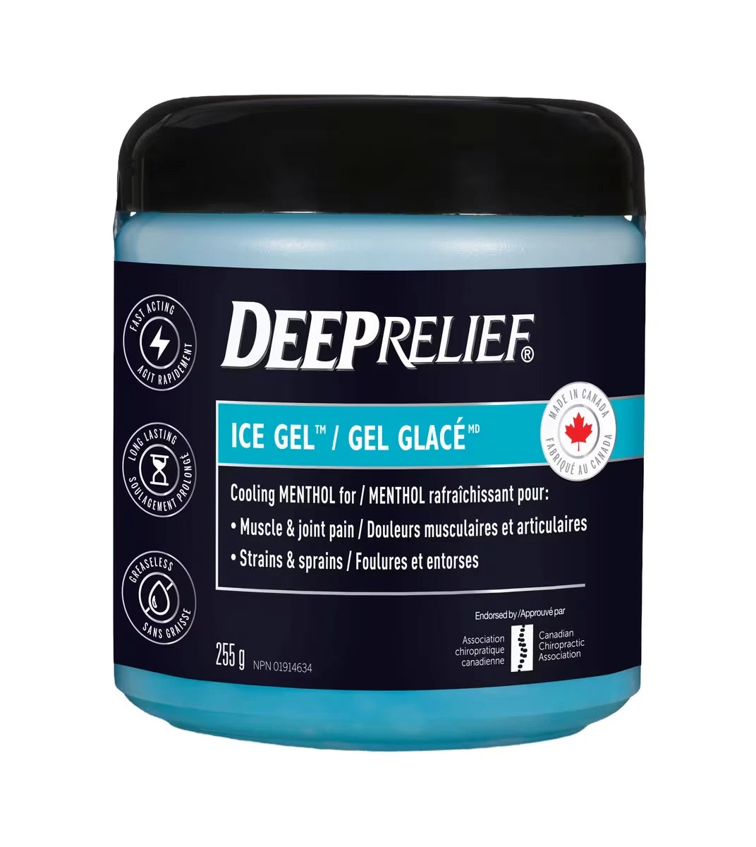 Deep Relief Ice Gel, Muscle and Joint Pain Relief, Reduces Inflammation product image