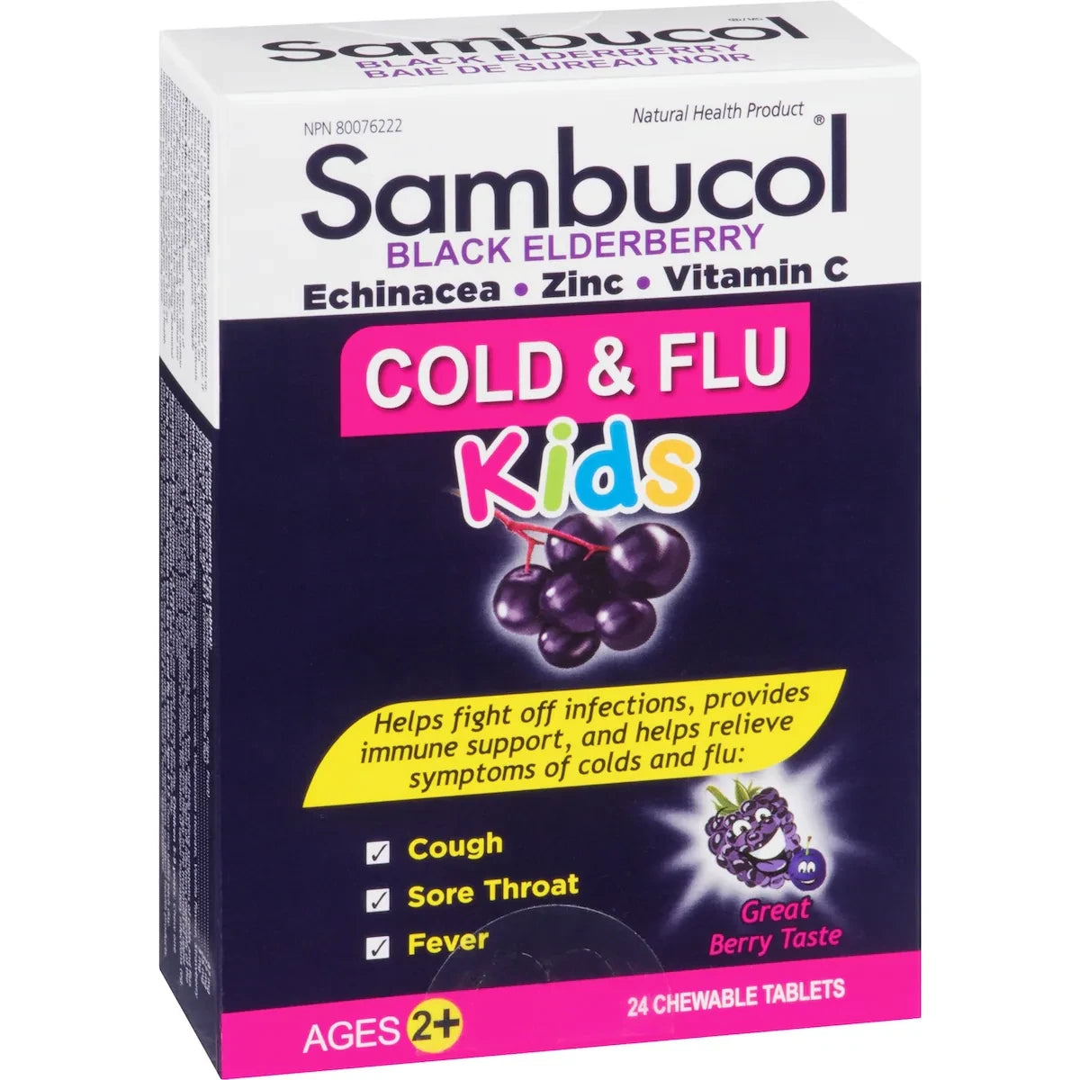 Sambucol Jr Chew Cold and Flu product detail