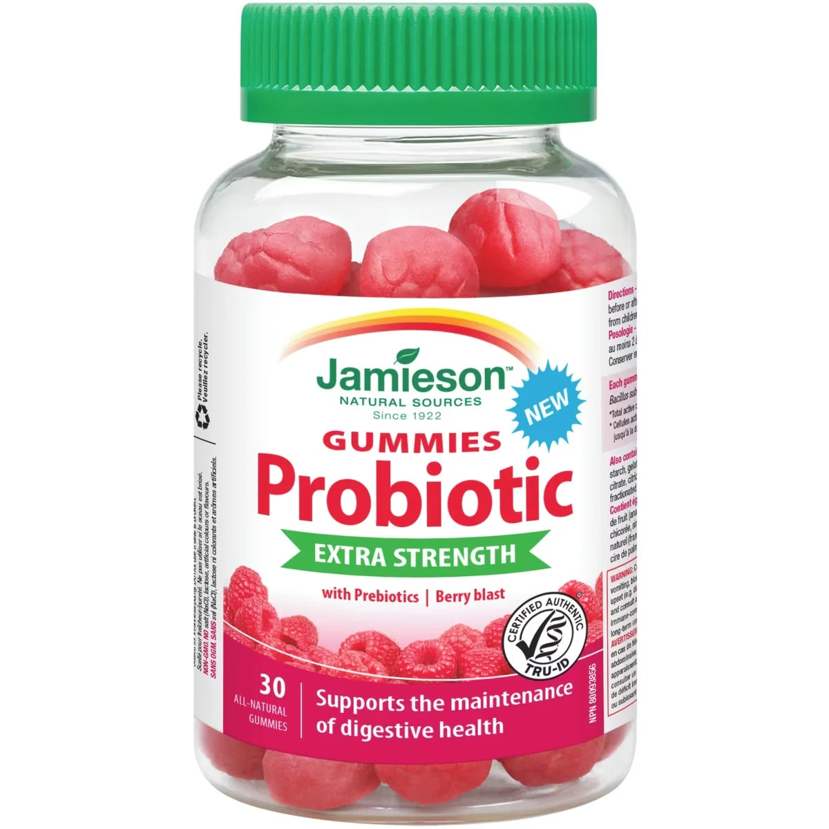 Jamieson Extra Strength Probiotic Gummies with Prebiotics product image