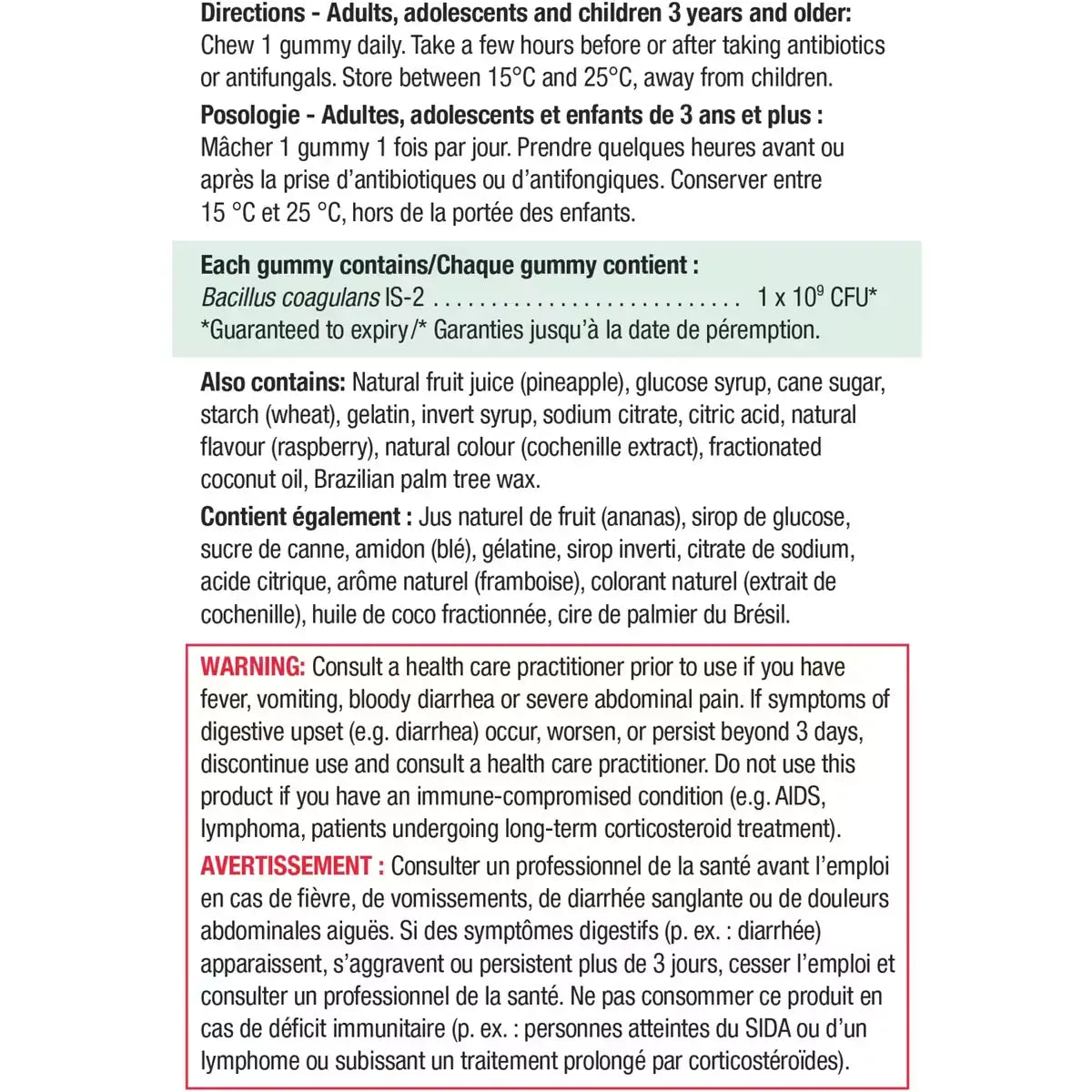 Jamieson Probiotic Berry Blast Gummies product detail