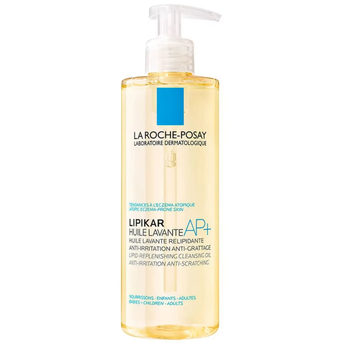 La Roche-Posay Lipikar Oil AP+ Anti-Itching Cleansing Oil for Body, with Shea Butter front package