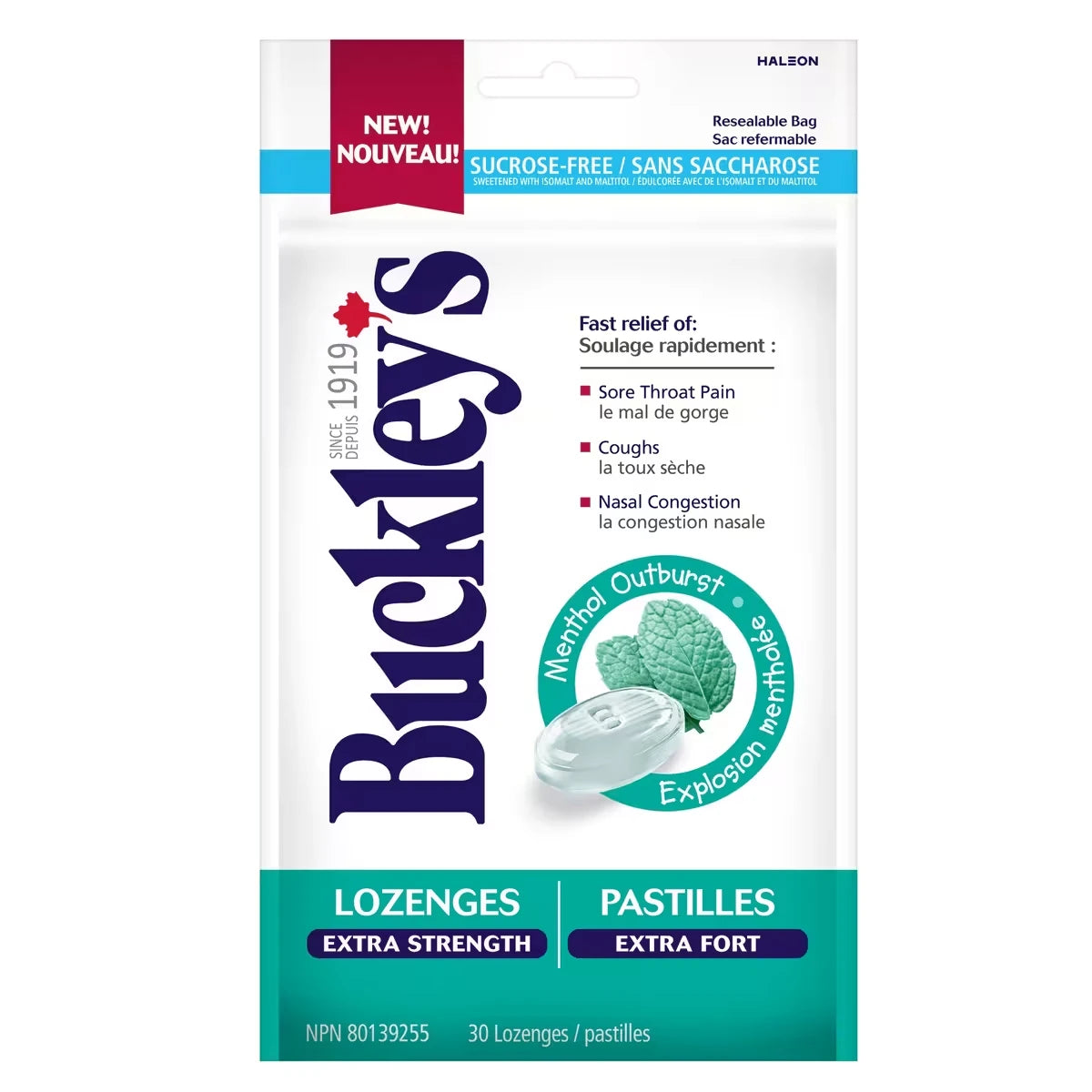Buckleys Buckley's Lozenges Extra Strength Menthol Outburst product image