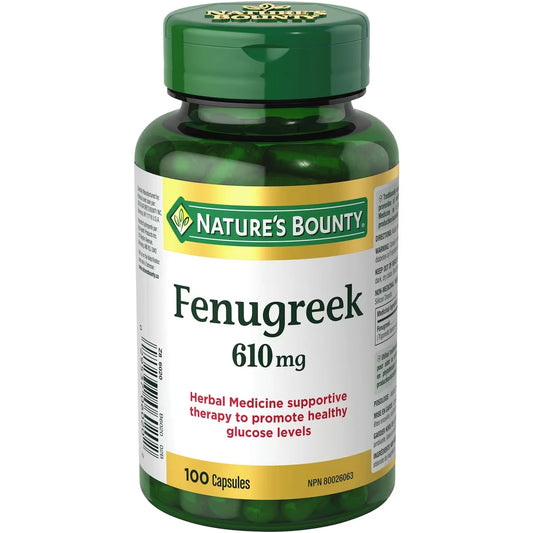 Natures Bounty Fenugreek Supplement, 610mg view 2